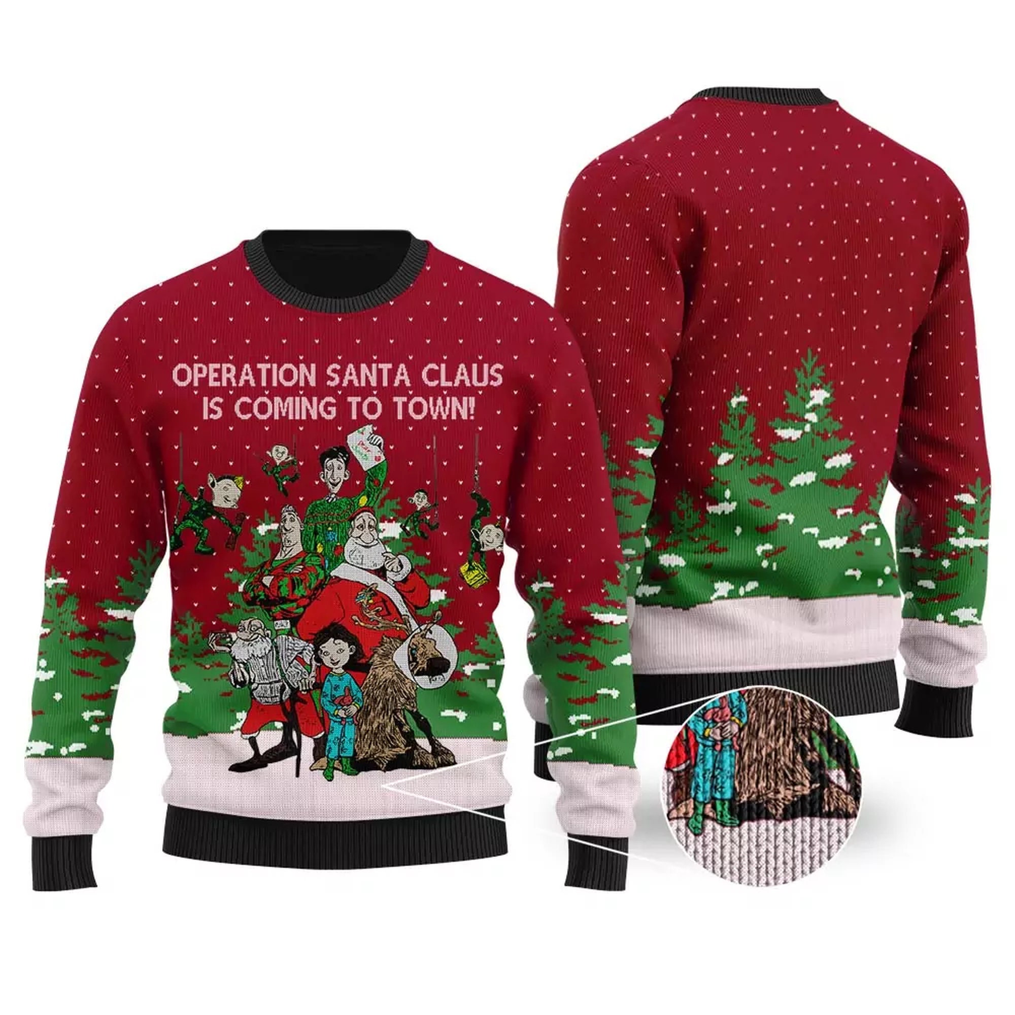 Operation Santa Claus Is Coming To Down Ugly Christmas Sweater