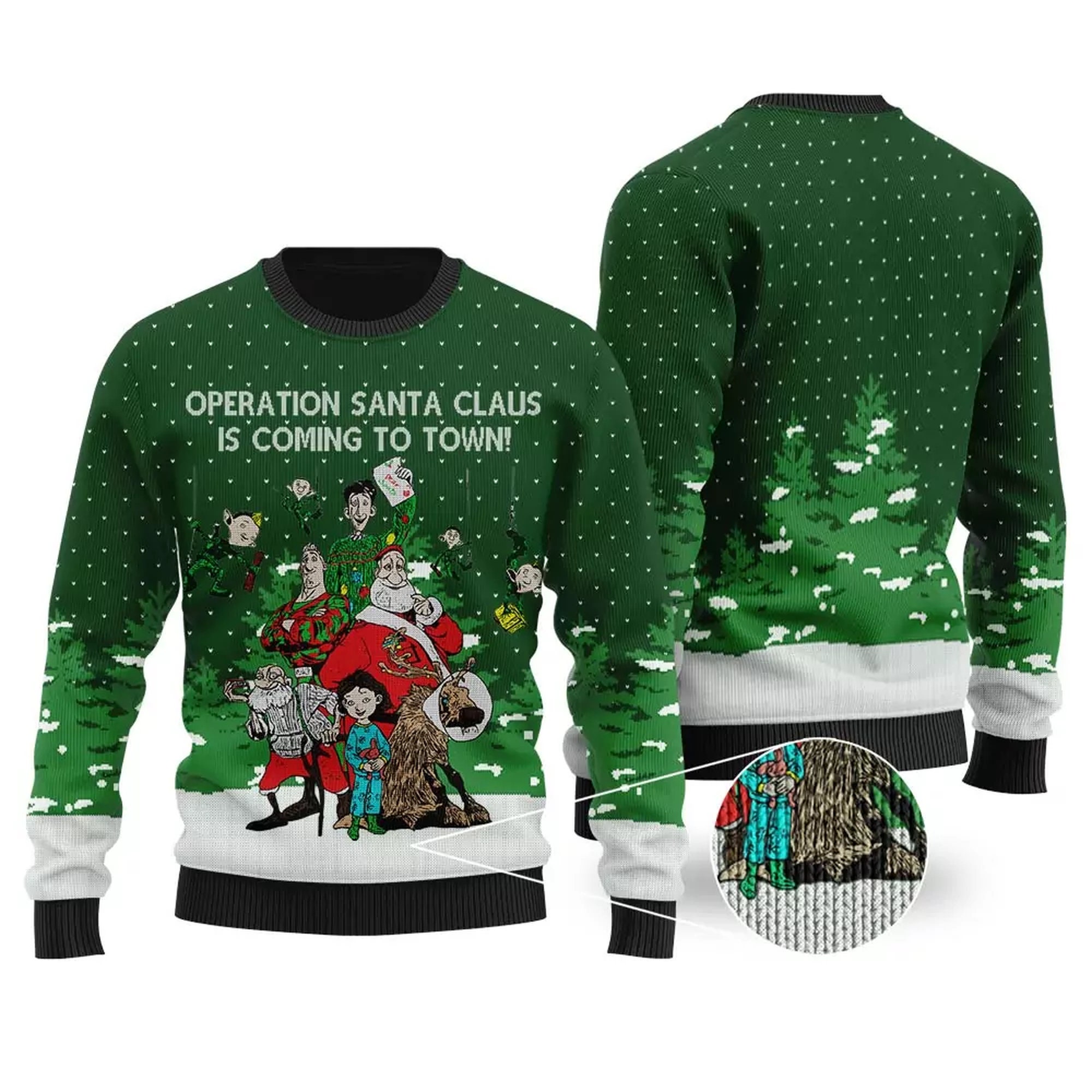 Operation Santa Claus Is Coming To Down Ugly Christmas Sweater
