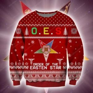 Order Of The Eastern Star 3D All Over Print Christmas Sweater, Ugly Christmas Sweater, Perfect Holiday Gift
