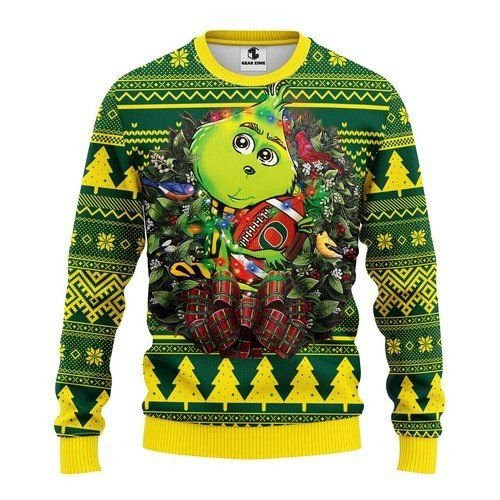 Oregon Ducks Grinch Hug For Unisex Ugly Christmas Sweater, Perfect Holiday Gift
