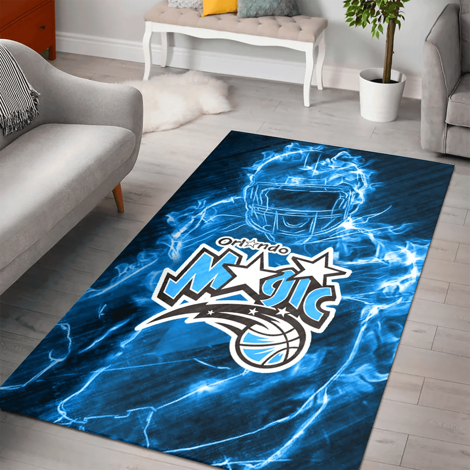 Orlando Magic Legend 3D Full Print Rectangle Area Rug – Full Print Carpet For Living Room & Bedroom Home Decor