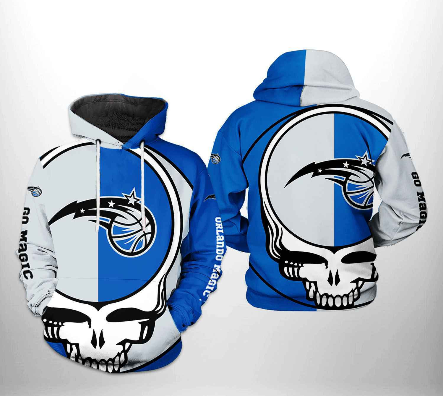 Orlando Magic NBA Grateful Dead 3D All Over Print Hoodie & Zip Hoodie
