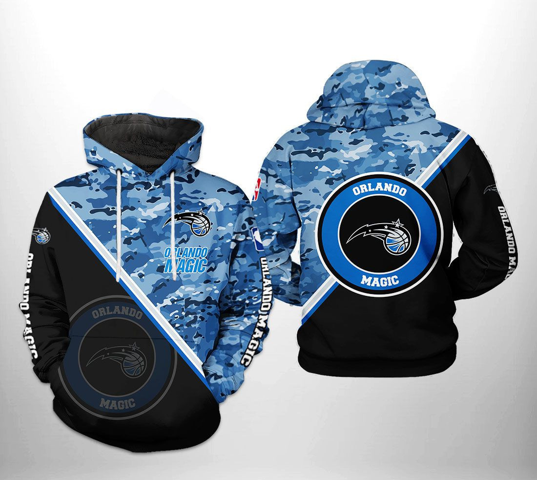 Orlando Magic NBA US Camo Team 3D All Over Print Hoodie & Zip Hoodie