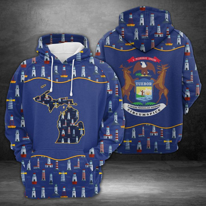 Our Michigan 3D All Over Print Hoodie & Zip Hoodie