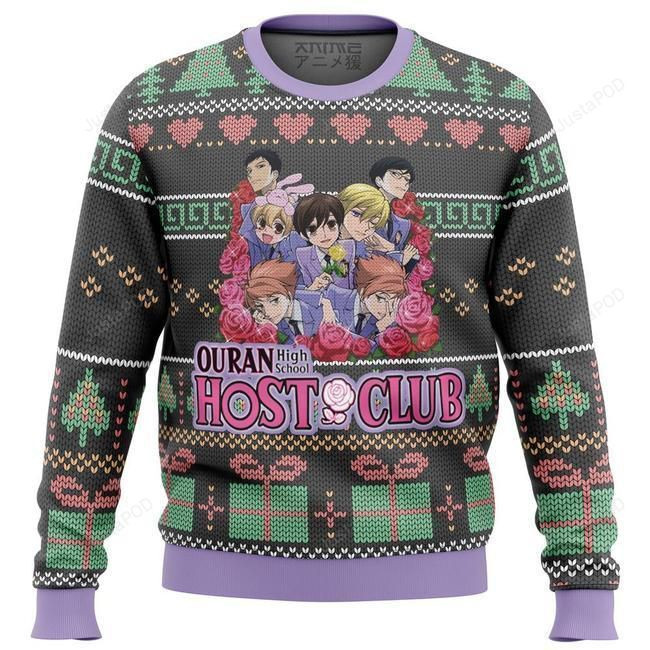 Ouran High School Host Club Ugly Christmas Sweater, Perfect Holiday Gift