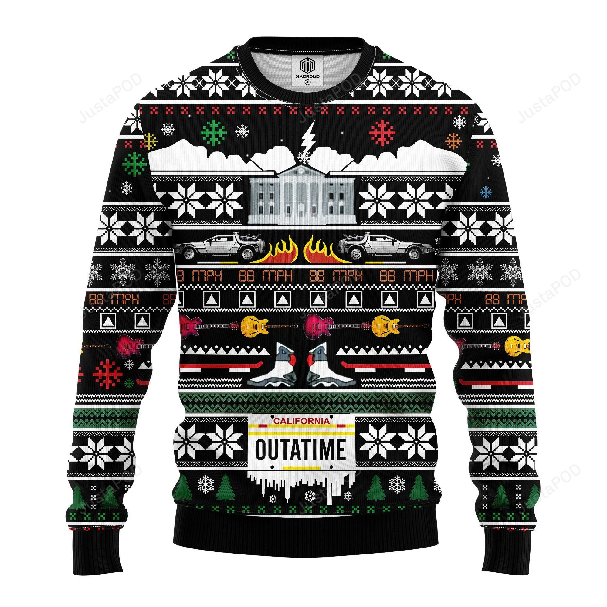 Outatime Ugly Christmas Sweater, Perfect Holiday Gift