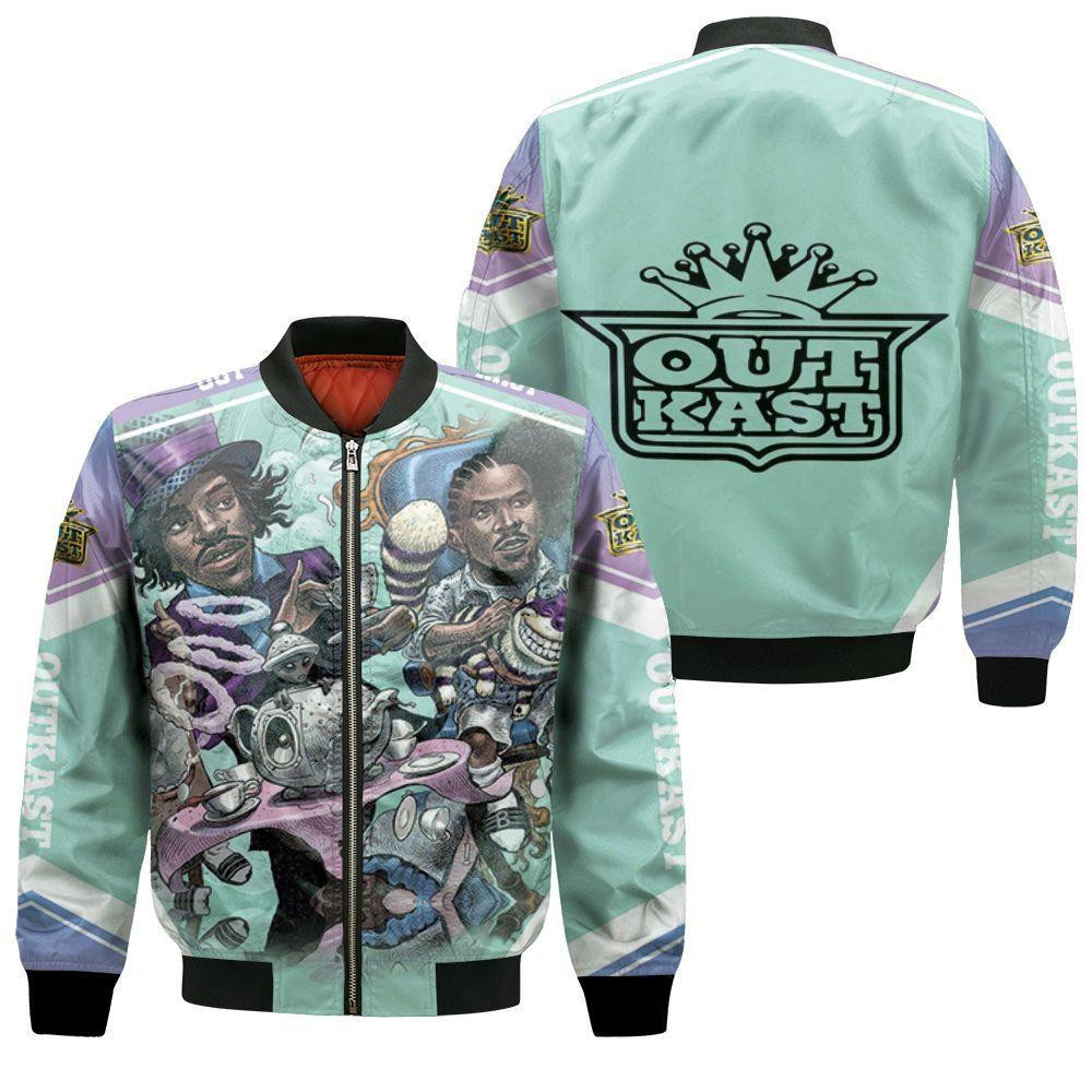 Outkast In Wonderland Graffiti Bomber Jacket | Music Jacket for Men & Women | Music Fan Gift