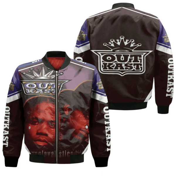 Outkast Southernplayalisticadillacmuzik Bomber Jacket | Automotive Jacket for Men & Women | Car Fan Gift