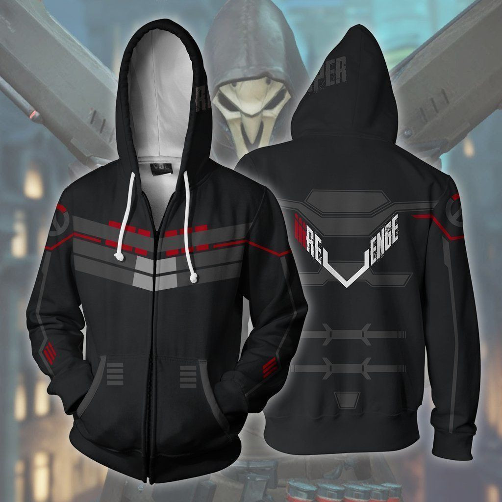 OVERWATCH Reaper Cosplay 3D All Over Print Hoodie & Zip Hoodie