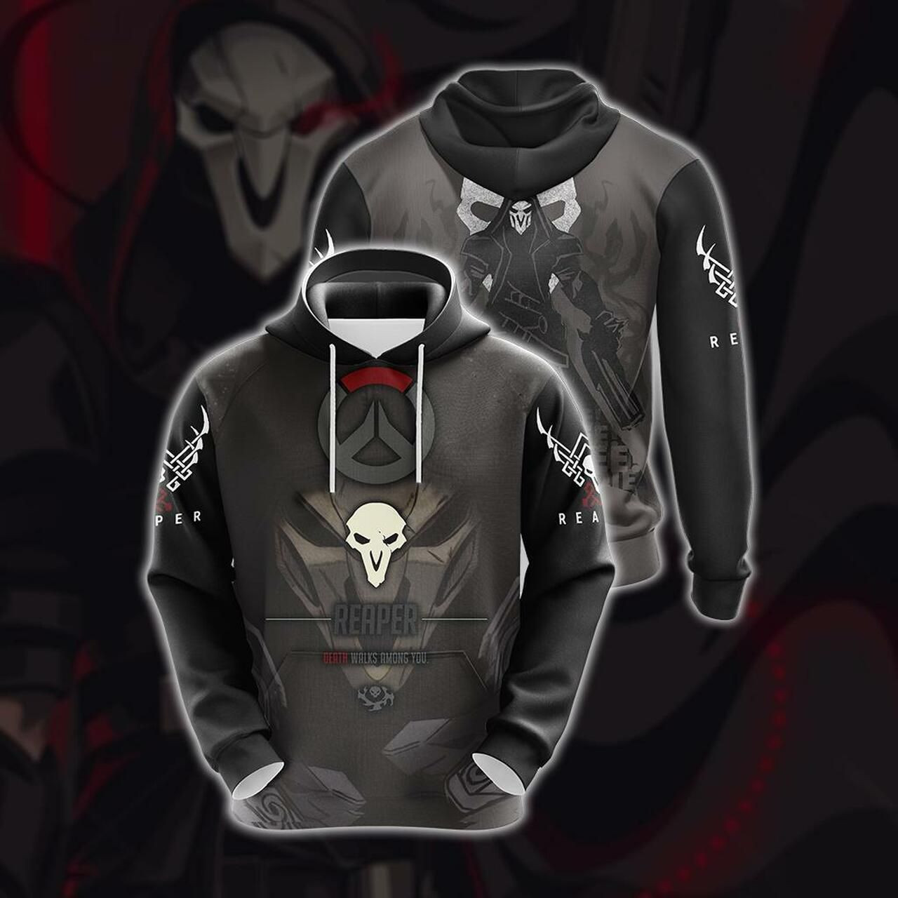 Overwatch - Reaper Unisex 3D All Over Print Hoodie & Zip Hoodie