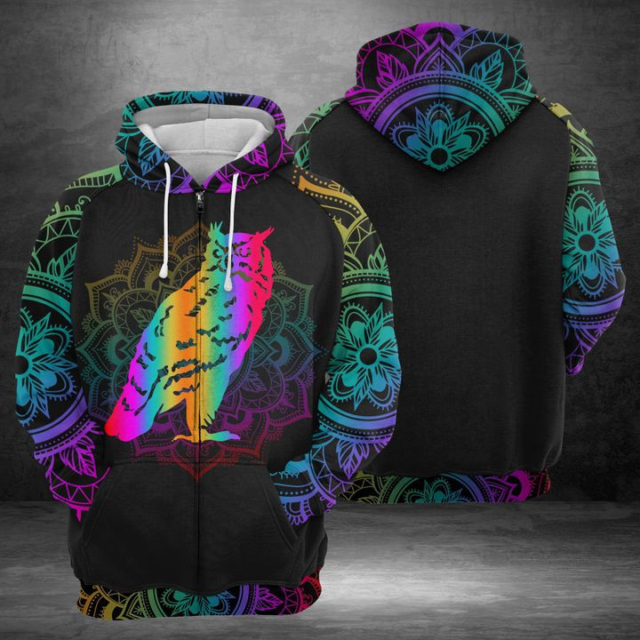 Owl 3D All Over Print Hoodie & Zip Hoodie