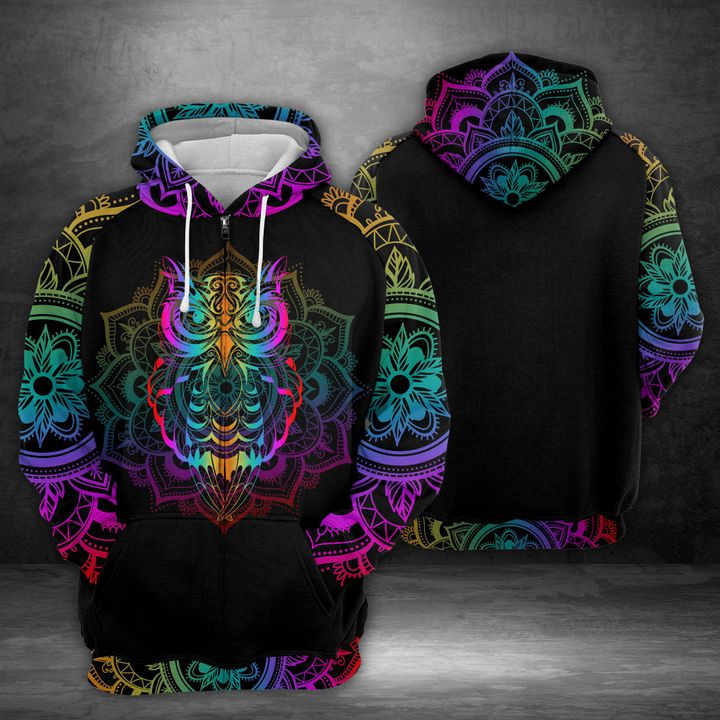 Owl 3D All Over Print Hoodie & Zip Hoodie