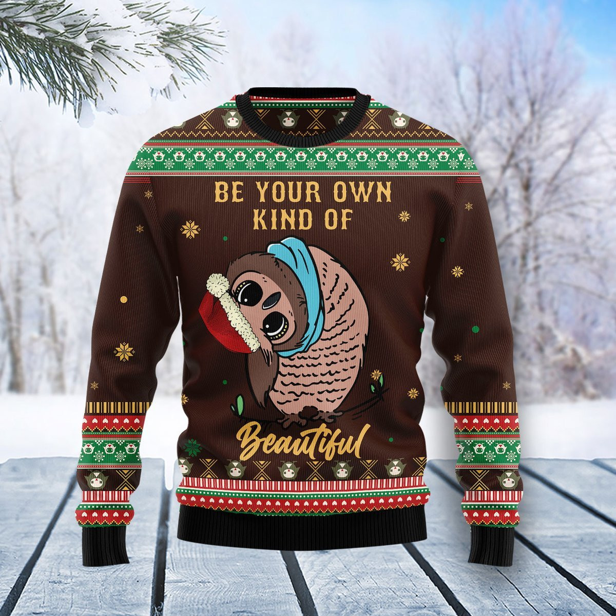 Owl Beautiful Ugly Christmas Sweater, Perfect Holiday Gift