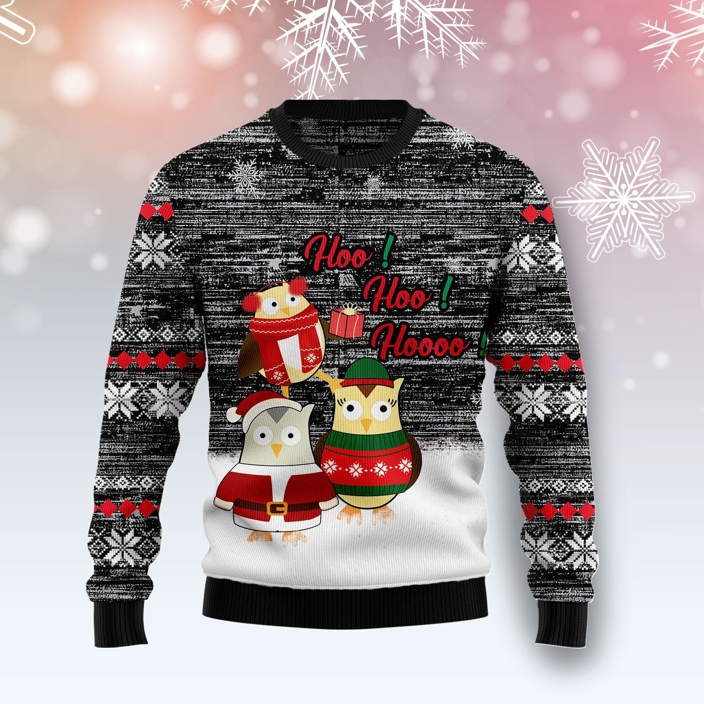 Owl Hoo Hoo Hoooo Ugly Christmas Sweater, Perfect Holiday Gift
