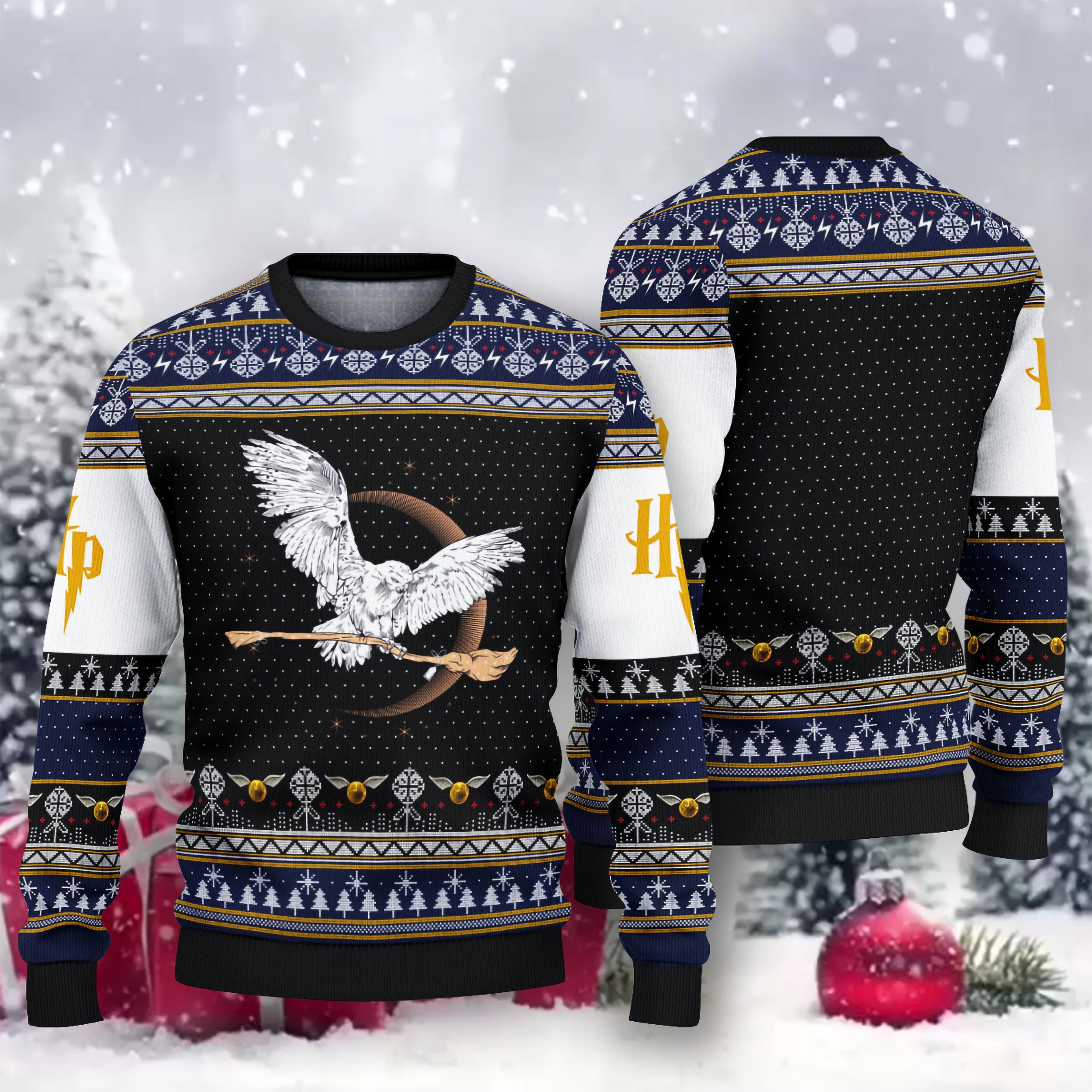 Owl Xmas Merry Ugly Christmas Sweater