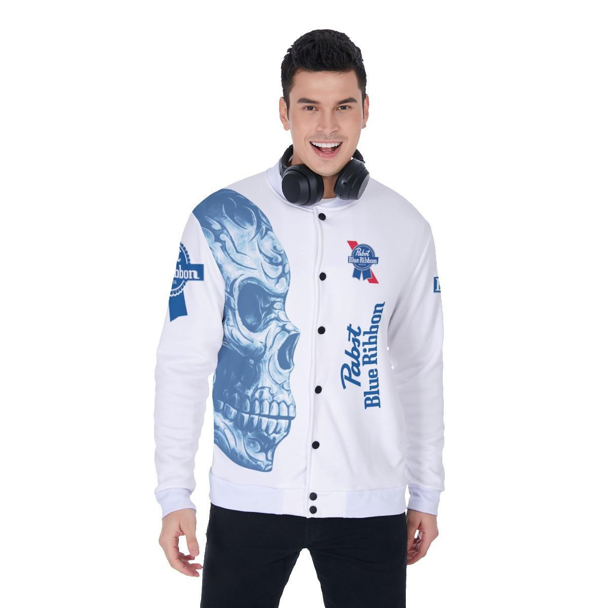 Pabst Blue Ribbon Apparel, Pabst Blue Ribbon Baseball Jacket Fashion Baseball Jacket for Men & Women | Brand Fan Gift