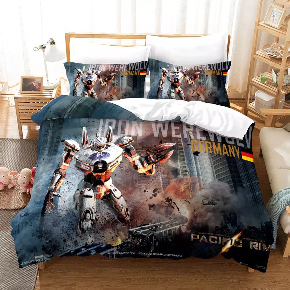 Pacific Rim Duvet Cover Quilt Cover Pillowcase Bedding Set Bed Linen Home Bedroom Decor