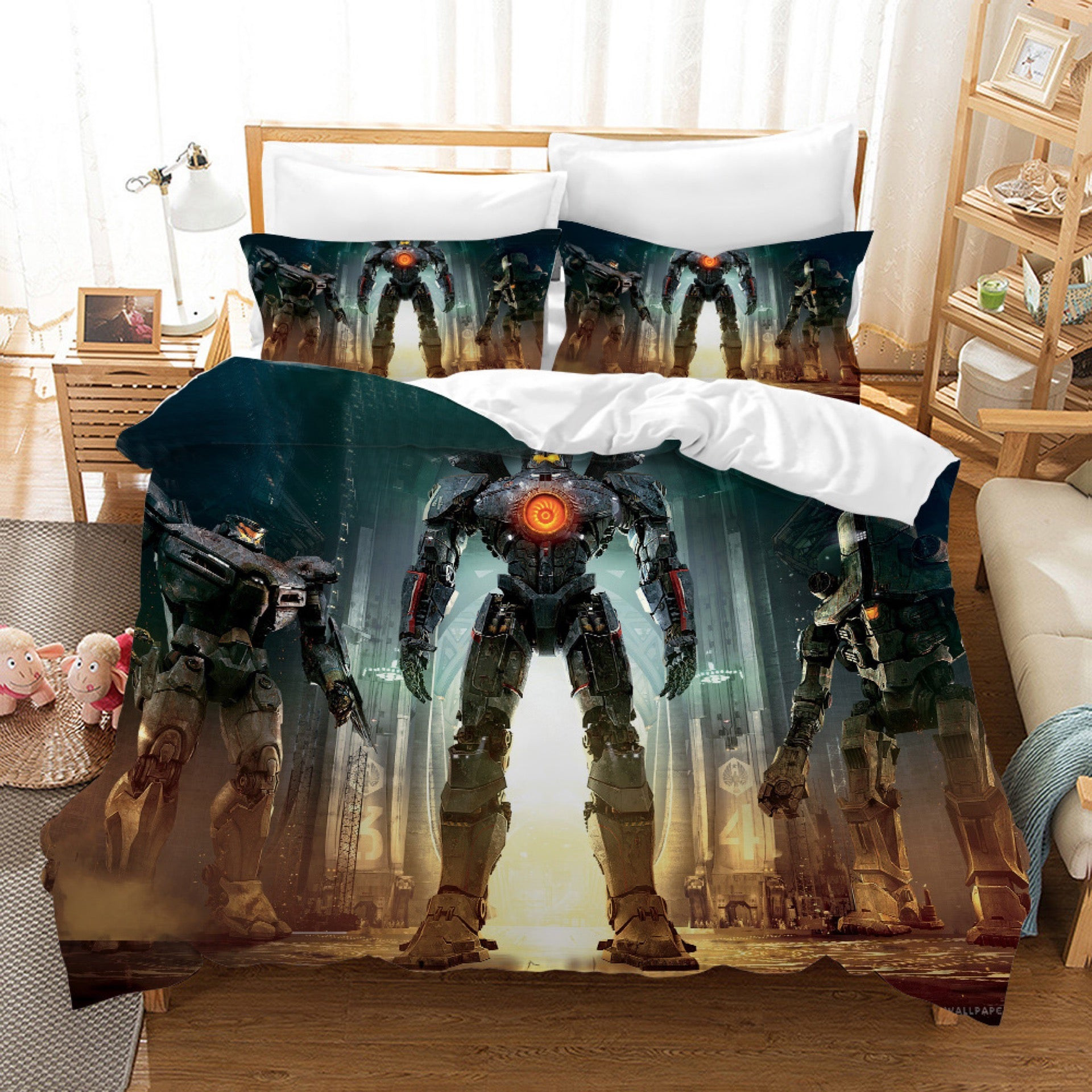 Pacific Rim Duvet Cover Quilt Cover Pillowcase Bedding Set Bed Linen Home Bedroom Decor