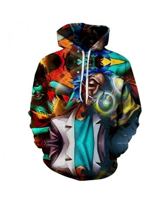 Painting Hoody Rick And Morty 3D All Over Print Hoodie & Zip Hoodie