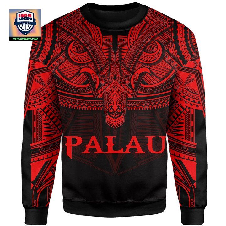 Palau Red Sweater Polynesian