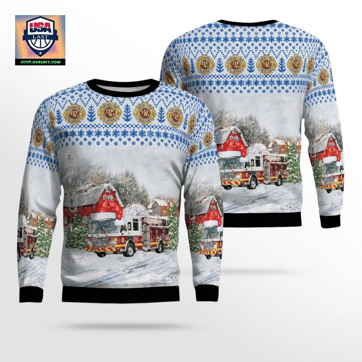 Palmerton Pennsylvania Palmerton Fire Department Christmas Sweater 3D