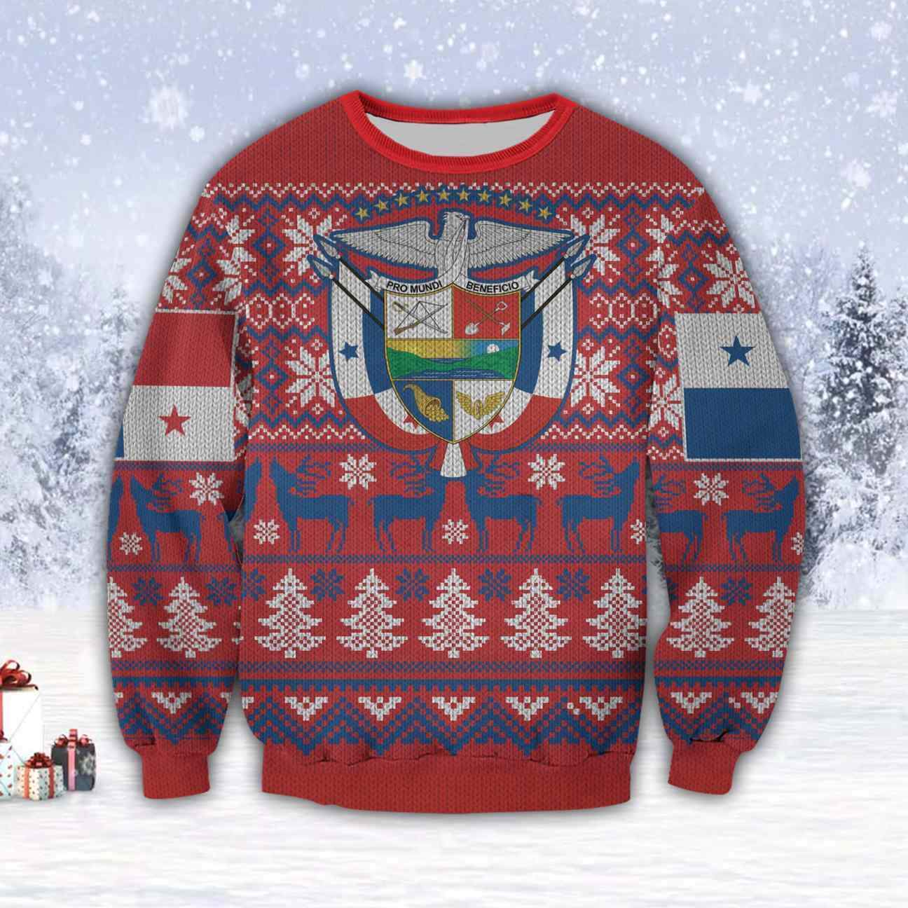 Panama 3D All Over Print Ugly Christmas Sweater