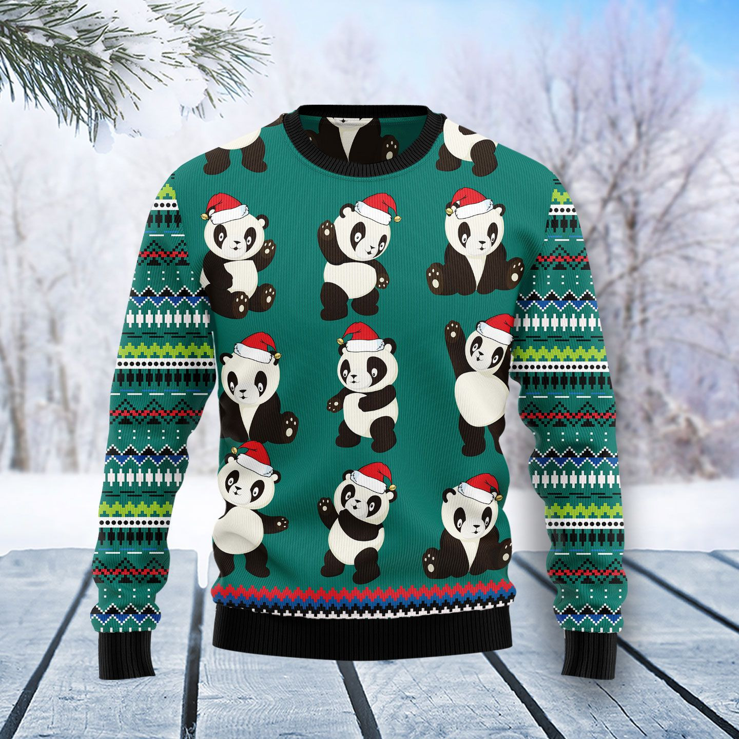 Panda Group Christmas Ugly Christmas Sweater, Perfect Holiday Gift