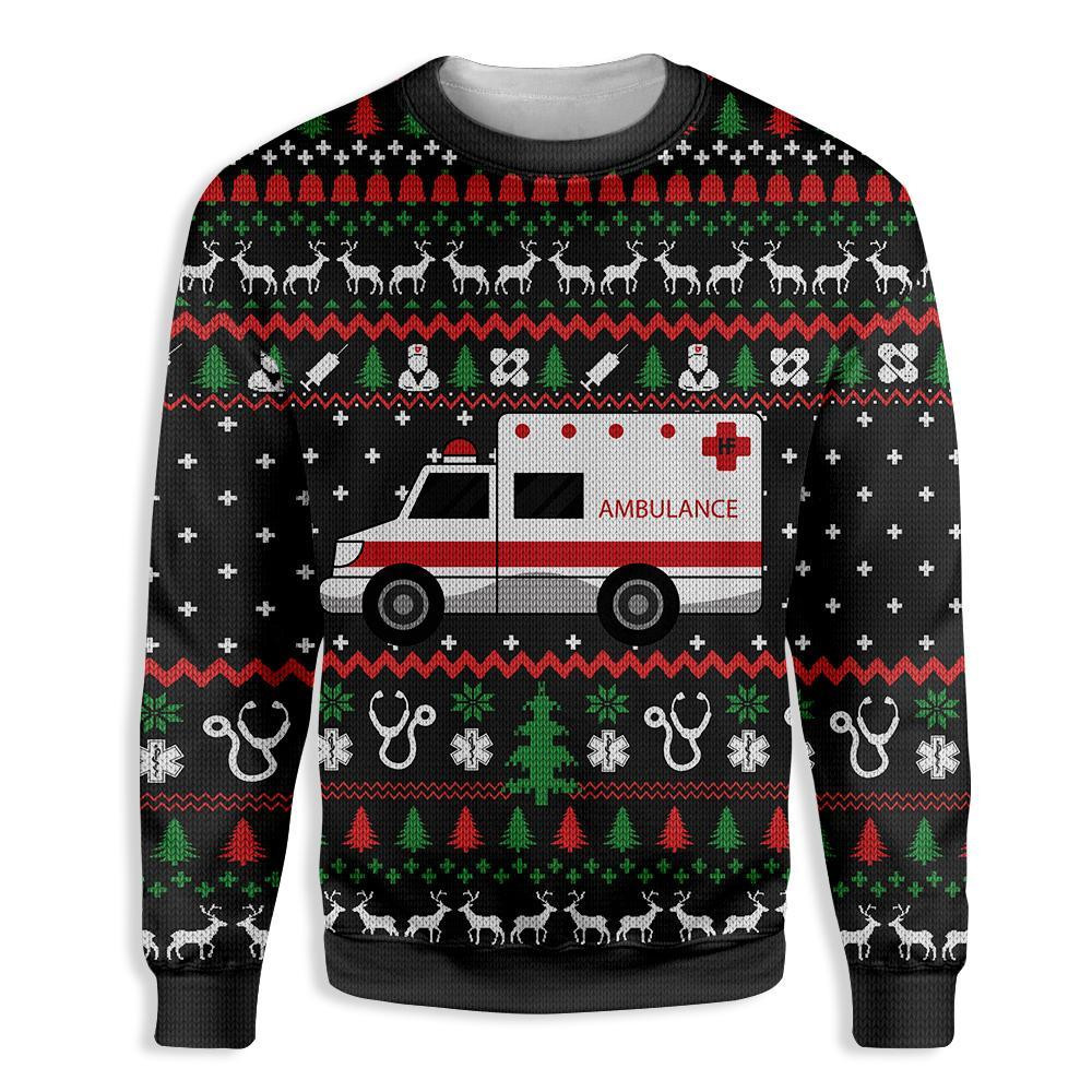 Paramedic Christmas Ugly Christmas Sweater, Perfect Holiday Gift