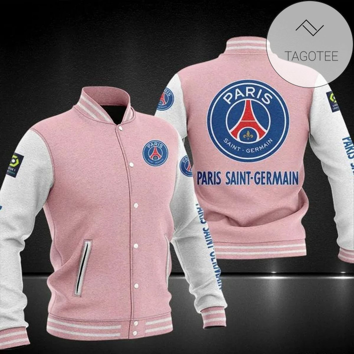Paris Saint-Germain Varsity Baseball Jacket for Men & Women | Soccer Team Fan Gift