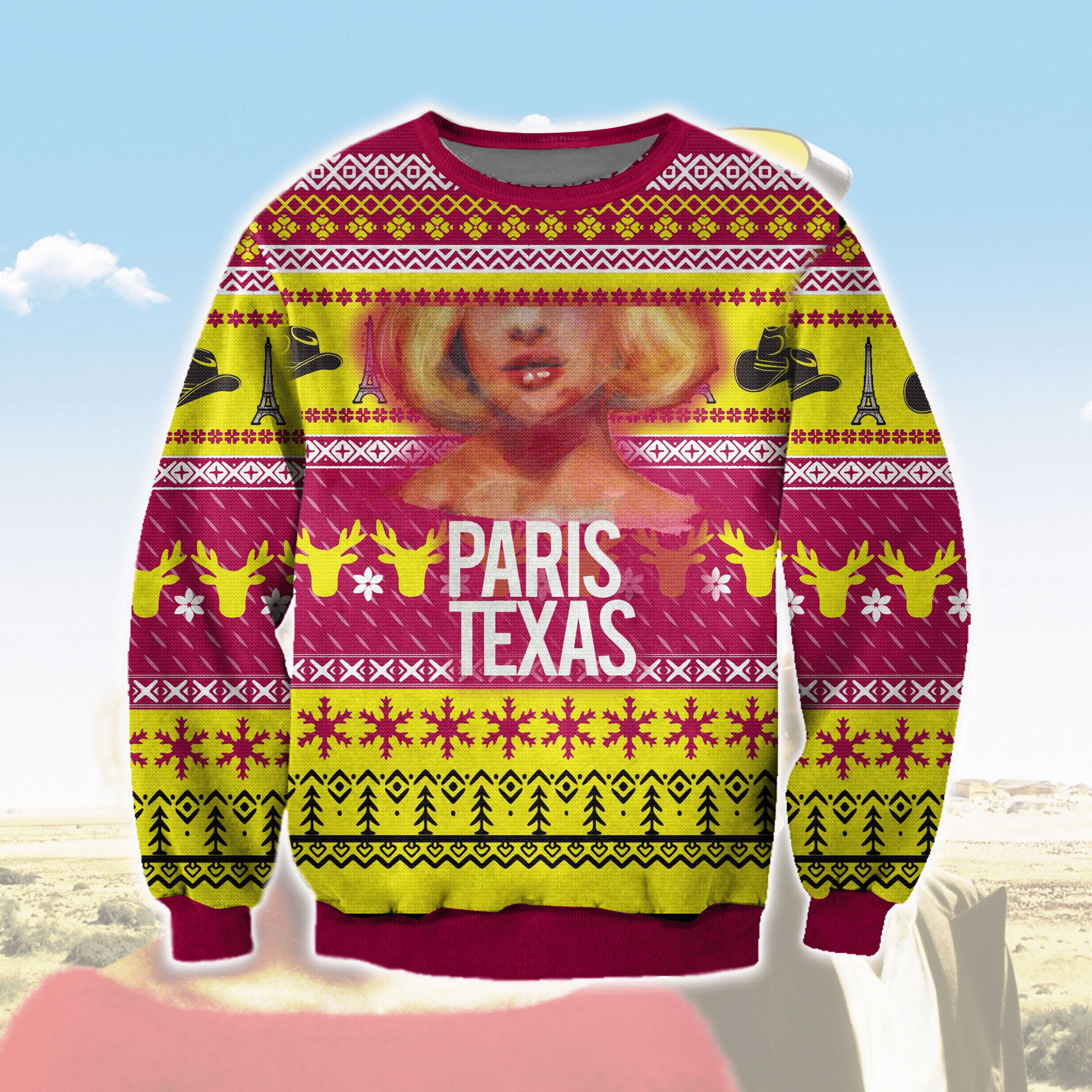 Paris, Texas Ugly Christmas Sweater