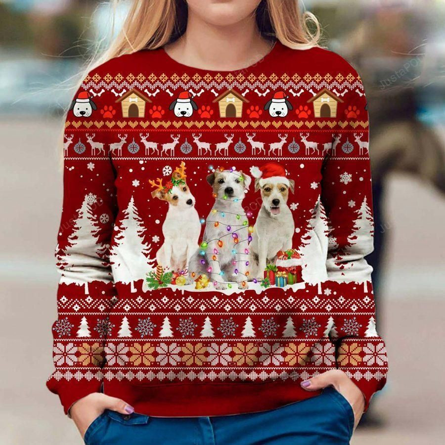 Parson Russell Terrier Ugly Christmas Sweater, Perfect Holiday Gift