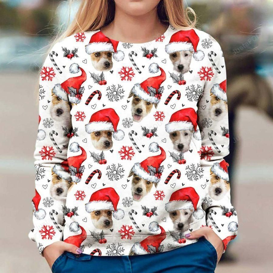 Parson Russell Ugly Christmas Sweater,