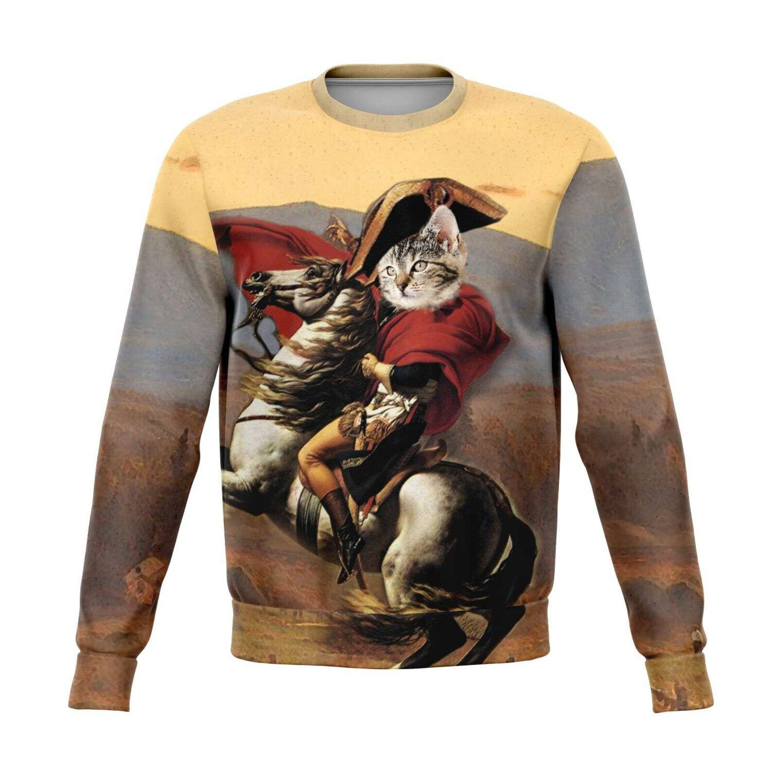 Patriotic Cat Ugly Christmas Sweater, Perfect Holiday Gift