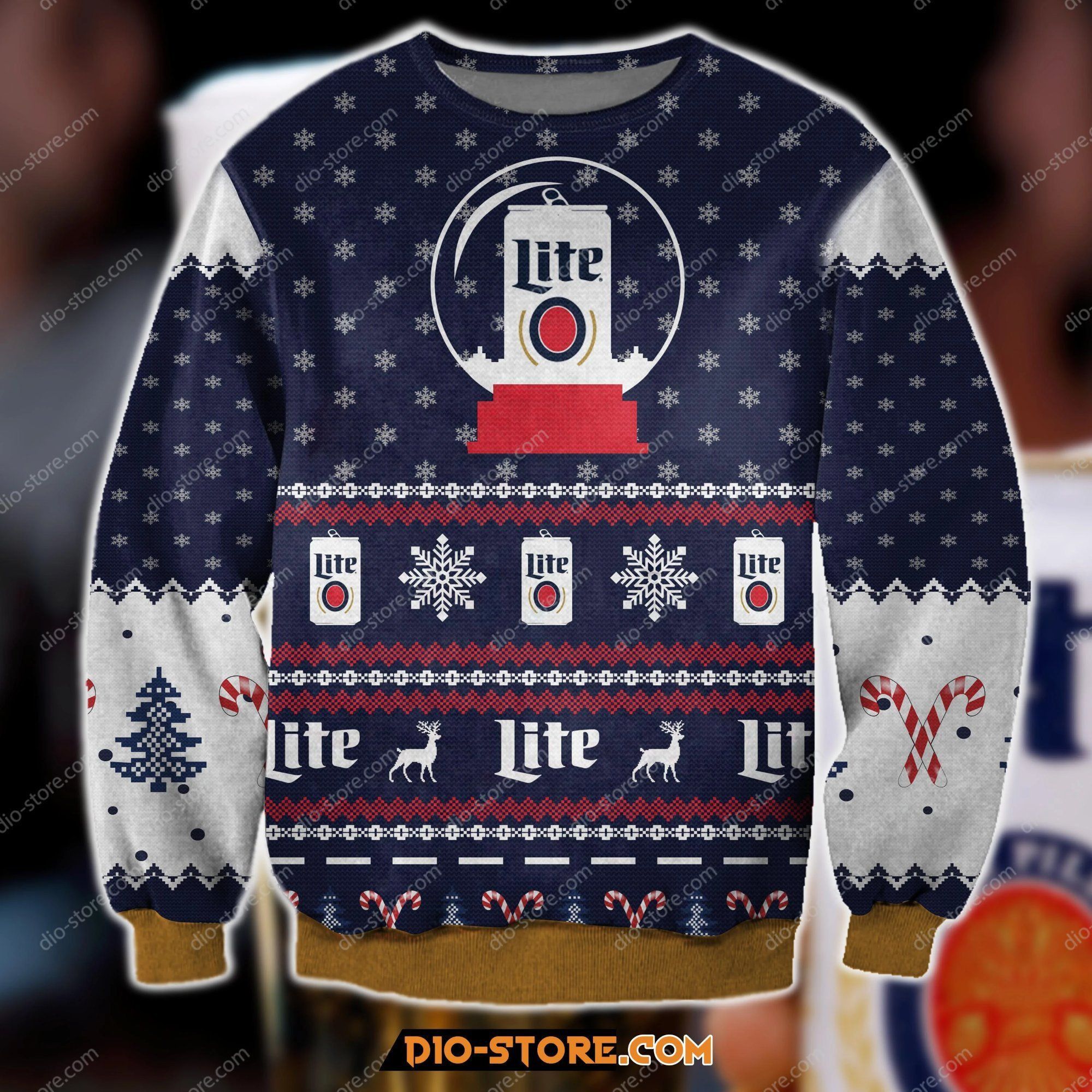 Pattern Miller Lite Ugly Christmas Sweater,