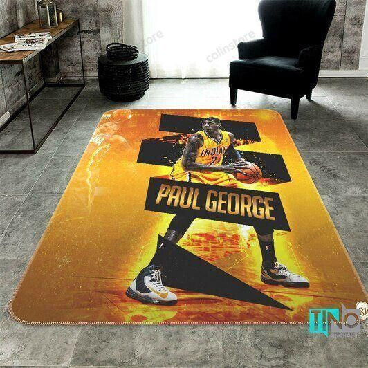 Paul George Indiana Pacers Basketball 3D Rectangle Area Rug – Full Print Carpet For Living Room & Bedroom Home Decor