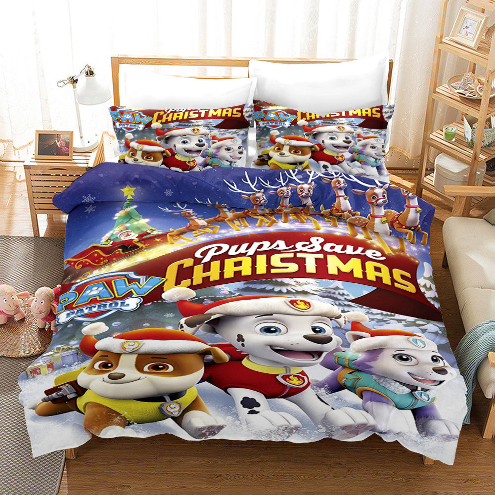Paw Patrol Marshall Duvet Cover Quilt Cover Pillowcase Bedding Set Bed Linen Home Bedroom Decor