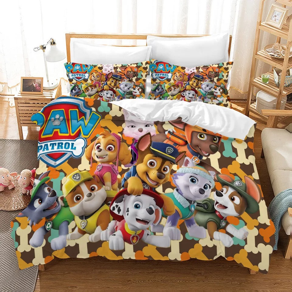 Paw Patrol Marshall Duvet Cover Quilt Cover Pillowcase Bedding Set Bed Linen Home Bedroom Decor