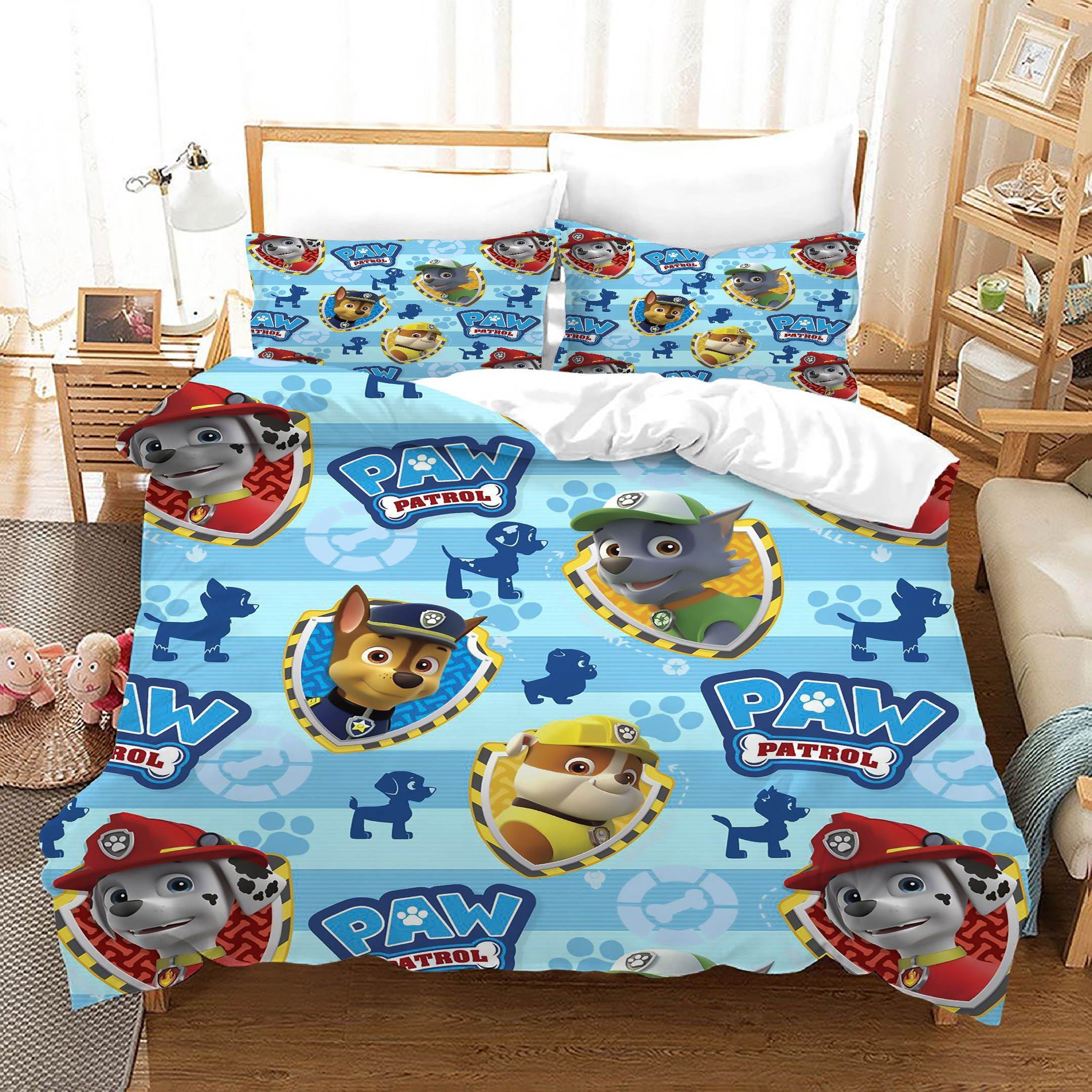 Paw Patrol Marshall Duvet Cover Quilt Cover Pillowcase Bedding Set Bed Linen Home Bedroom Decor