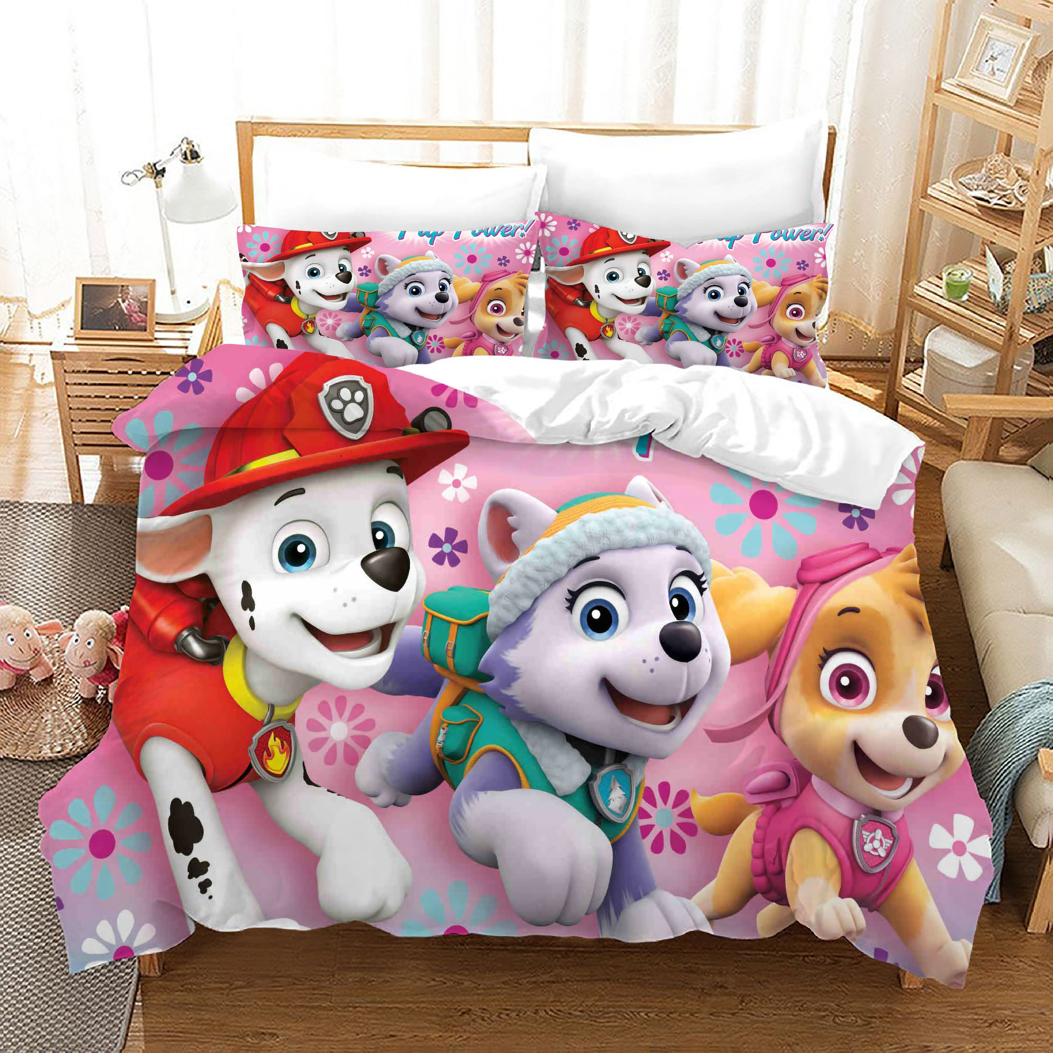 Paw Patrol Marshall Duvet Cover Quilt Cover Pillowcase Bedding Set Bed Linen Home Bedroom Decor