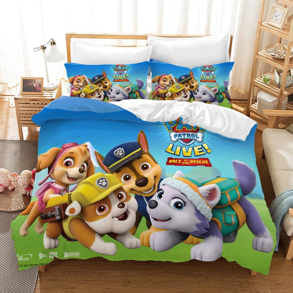Paw Patrol Marshall Duvet Cover Quilt Cover Pillowcase Bedding Set Bed Linen Home Bedroom Decor