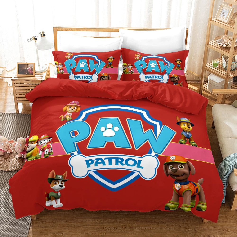 Paw Patrol Marshall Duvet Cover Quilt Cover Pillowcase Bedding Set Bed Linen Home Bedroom Decor