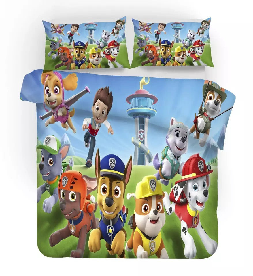 Paw Patrol Marshall Duvet Cover Quilt Cover Pillowcase Bedding Set Bed Linen Home Bedroom Decor