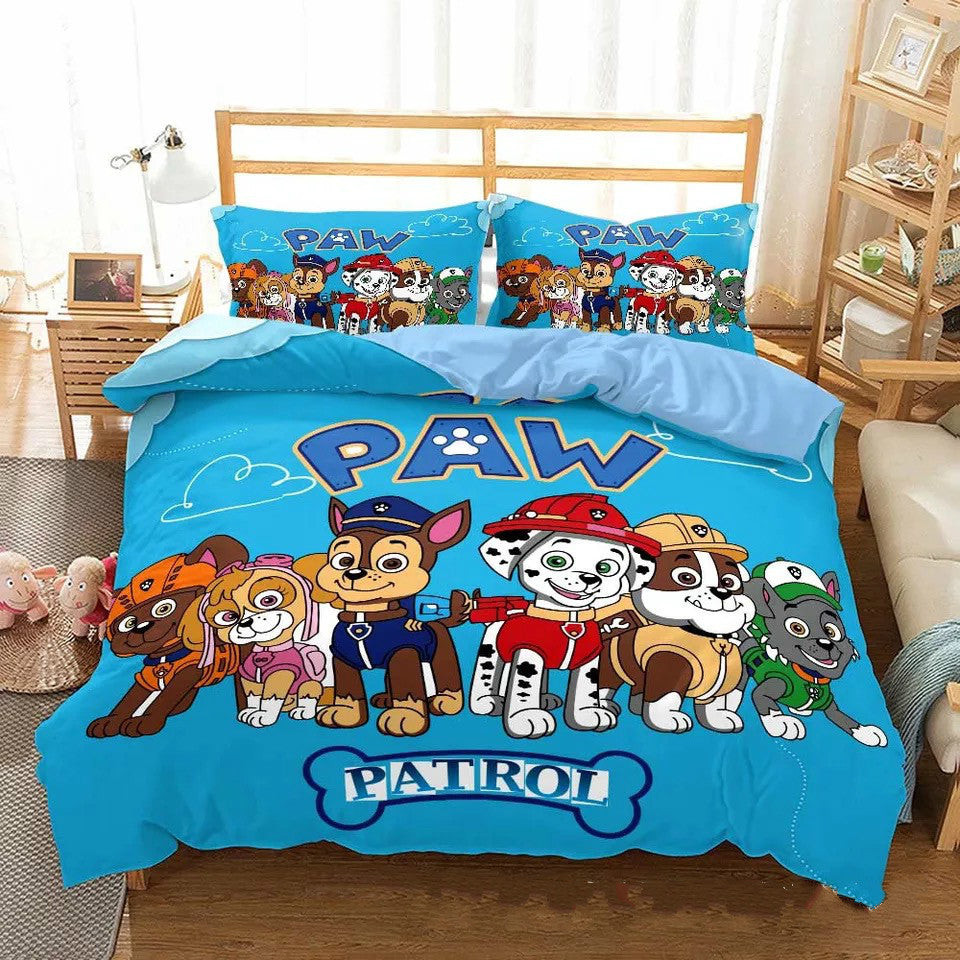 Paw Patrol Marshall Duvet Cover Quilt Cover Pillowcase Bedding Set Bed Linen Home Bedroom Decor