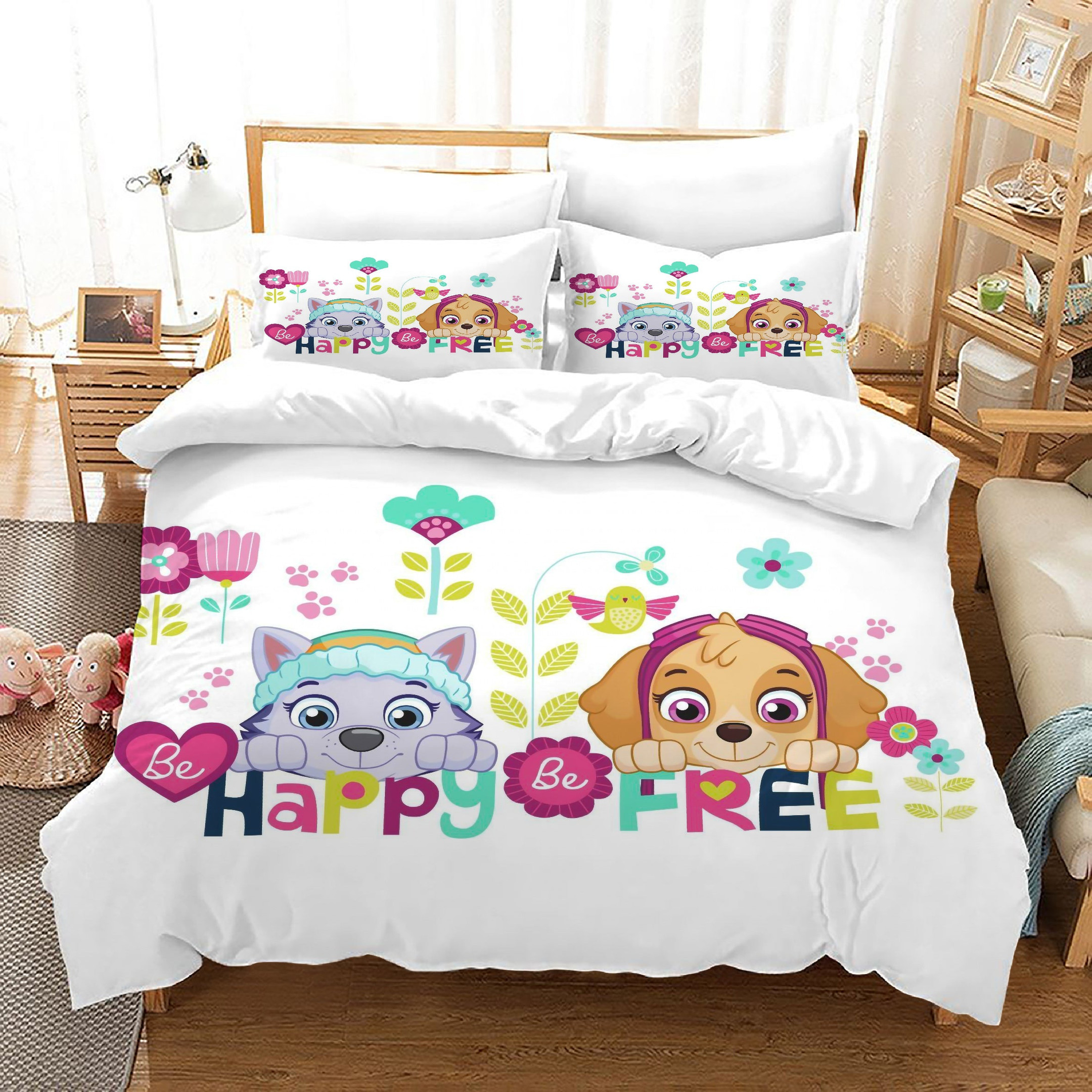 Paw Patrol Marshall Duvet Cover Quilt Cover Pillowcase Bedding Set Bed Linen Home Bedroom Decor