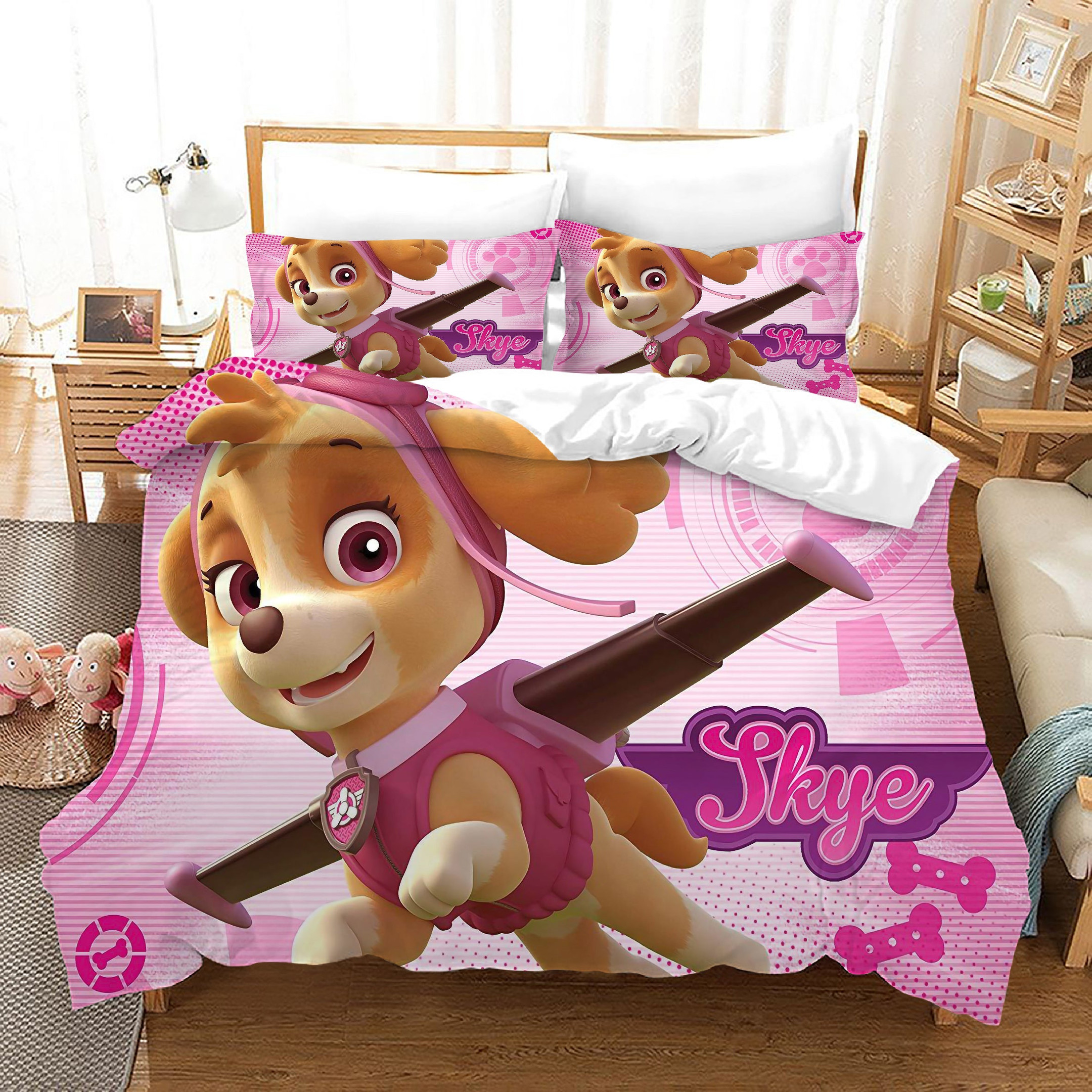 Paw Patrol Marshall Duvet Cover Quilt Cover Pillowcase Bedding Set Bed Linen Home Bedroom Decor