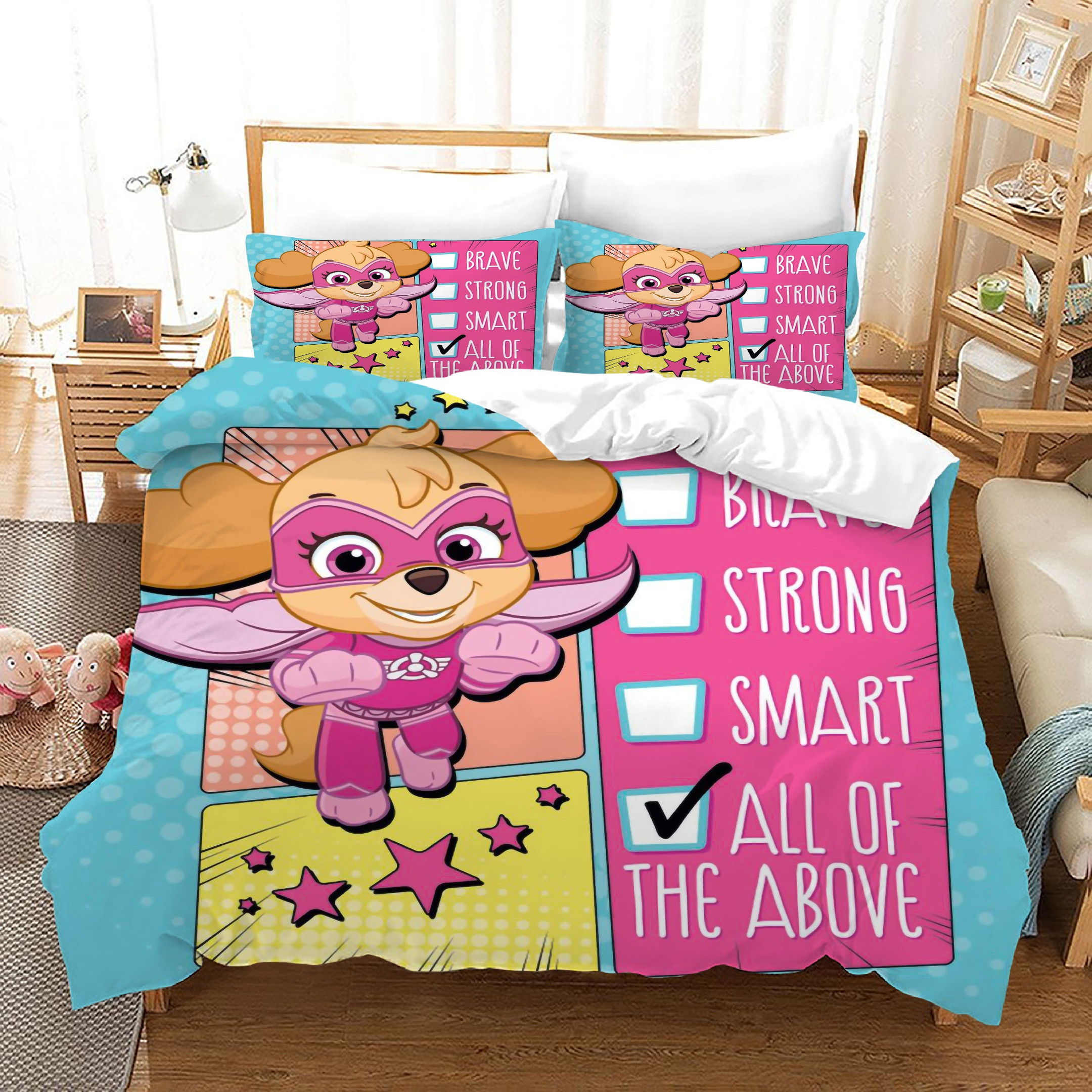 Paw Patrol Marshall Duvet Cover Quilt Cover Pillowcase Bedding Set Bed Linen Home Bedroom Decor