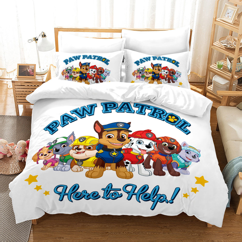 Paw Patrol Marshall Duvet Cover Quilt Cover Pillowcase Bedding Set Bed Linen Home Bedroom Decor