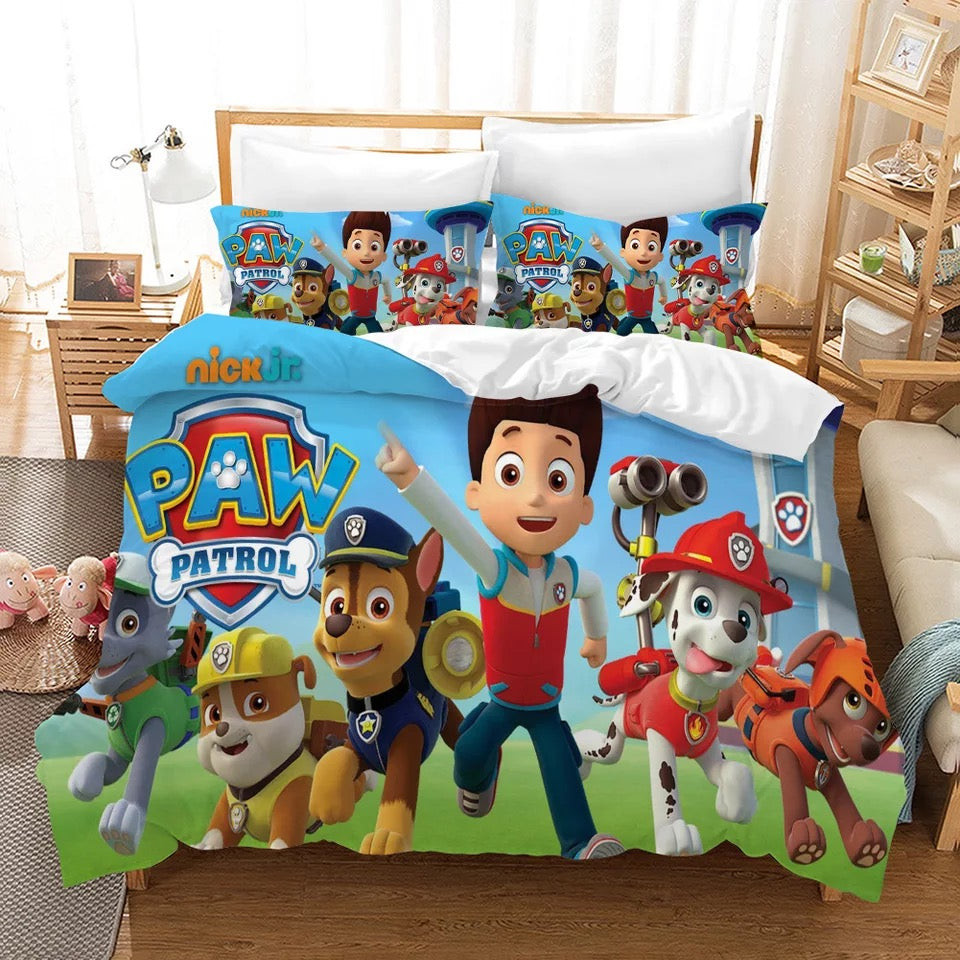 Paw Patrol Marshall Duvet Cover Quilt Cover Pillowcase Bedding Set Bed Linen Home Bedroom Decor