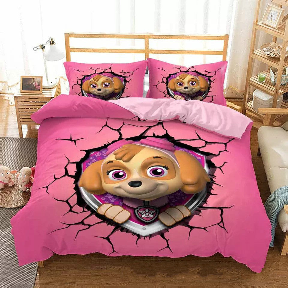 Paw Patrol Marshall Duvet Cover Quilt Cover Pillowcase Bedding Set Bed Linen Home Bedroom Decor