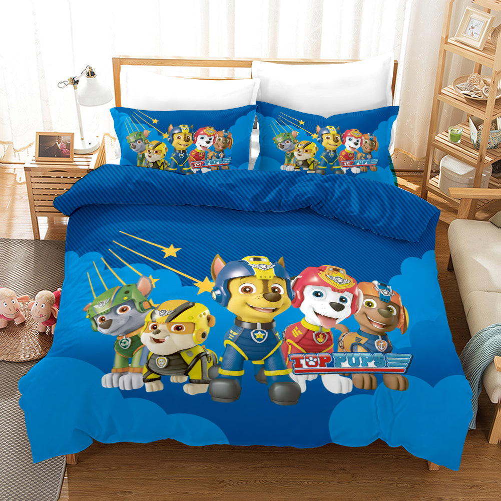 Paw Patrol Marshall Duvet Cover Quilt Cover Pillowcase Bedding Set Bed Linen Home Bedroom Decor